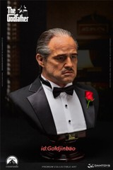DAMTOYS The Godfather Vito Corleone Bust Model silica gel In Stock 1/1 H62cm