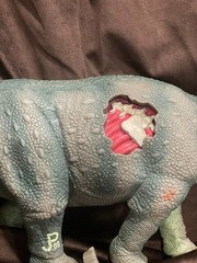 Jurassic Park Triceratops JP08 Battle Wound Dinosaur 20″ Figure Vtg Kenner