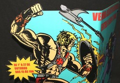 He-Man MOTU Masters Of Universe 1986 Store Event Display Sign Portuguese Estrela