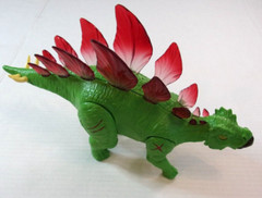 Used Loose Tested Lot of 2 Zuru Robo Alive Stegosaurus & T-Rex Dinosaurs #7132
