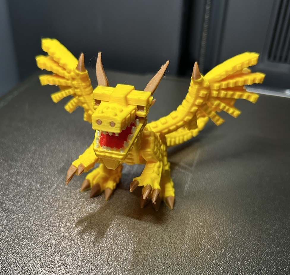 Dragon Cannelloni – R0BL0X Steal A Brainrot 3D Printed Figurine Toy 4.75 in Wide