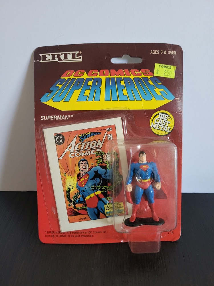 Superman 1990 Die Cast ERTL DC COMICS Super Heroes MOC NEW Variant TWO
