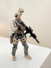 1/18 Joytoy , Acid rain , Planet green , G.I.Joe ,3.75 figure . custom Weapons