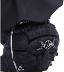 Nemesis Now Shellial Cult Cutie Turtle Figurine, Resin, Black, Cast in the Fines