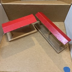 Wooden Railway Train Red Roof Platforms – Station BRIO or Other Like Thomas