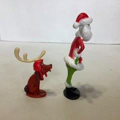 2019 The Grinch Movie Figures Max 2″ & Grinch 3″ PVC Cake Topper
