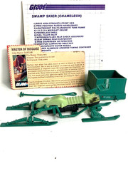 GI Joe 1984 Zartan V1 Complete + Chameleon Swamp Skier 100% File Card Blueprints