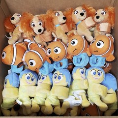 Disney Series 5 Cutie Cuff – Lot of 100 Plush Slap Bands – 3 Varieties ONLY!