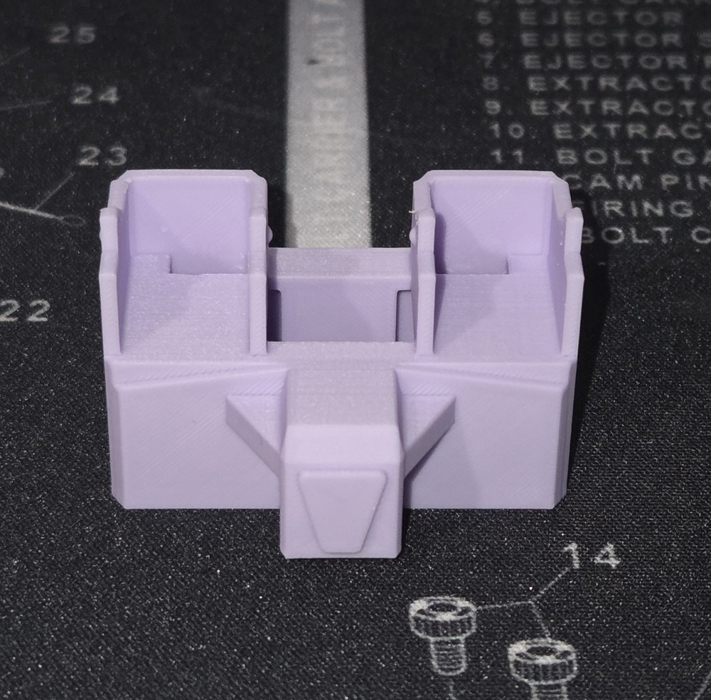 Transformers G1 Monstructor 3D Printed Replacement Waist Pastel Purple PLA