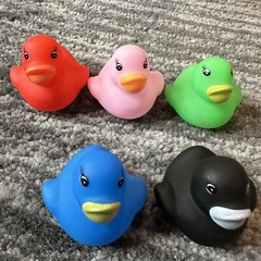 Rubber Duck Mini Lot Of 5 Decor Car Home Office Cute Ornament Cute Ducky 1.25 in