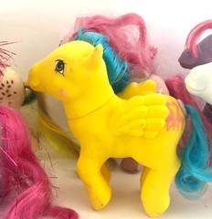 Vintage Lot Of 6 My Little Pony All Say Hong Kong Or China On Foot Hasbro 83-87