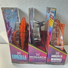 Playmates Toys Monsterverse Ion Dragon, Burning Godzilla, Titanus Scylla