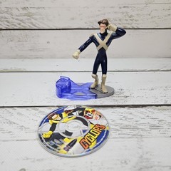 Burger King Marvel X-Men Evolution Cyclops Meal Toy 2001 PVC Figure CD Read