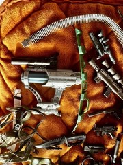 Large Lot 12-in 1/6 scale GI Joe Military Guns Rifles Knives Goggles Belts etc.