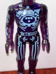 Vintage Original Tomy Tron Purple Action Figure 1981 No Disk -VG