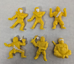 1980s Panosh Ninja Mites — Huge Lot of 72 Action Figures!