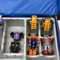 Vintage Transformers Collectors Case G1 Optimus Prime Skywarp Mini Vehicles Lot