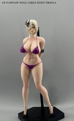 PawPawDoll DK001A 1/6 Pale Sexy Plump Large Bust Flexible Female Body Figure Toy