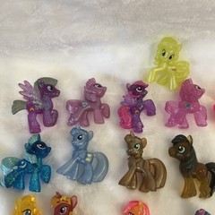 My Little Pony Blind Bag Lot of 47 Mini 2″ MLP Figures w/ Glitter & Transparent