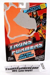 Transformers G1 Action Masters Jackpot Card Backer Action Masters 1990 Vintage