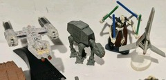 LOT 17 VINTAGE STAR WARS MICRO MACHINES SHIPS FIGURES DARTH VADER LUKE SKYWALKER