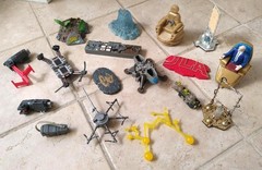 Assorted Action Figure Parts & Accessories Lot Vintage & Modern