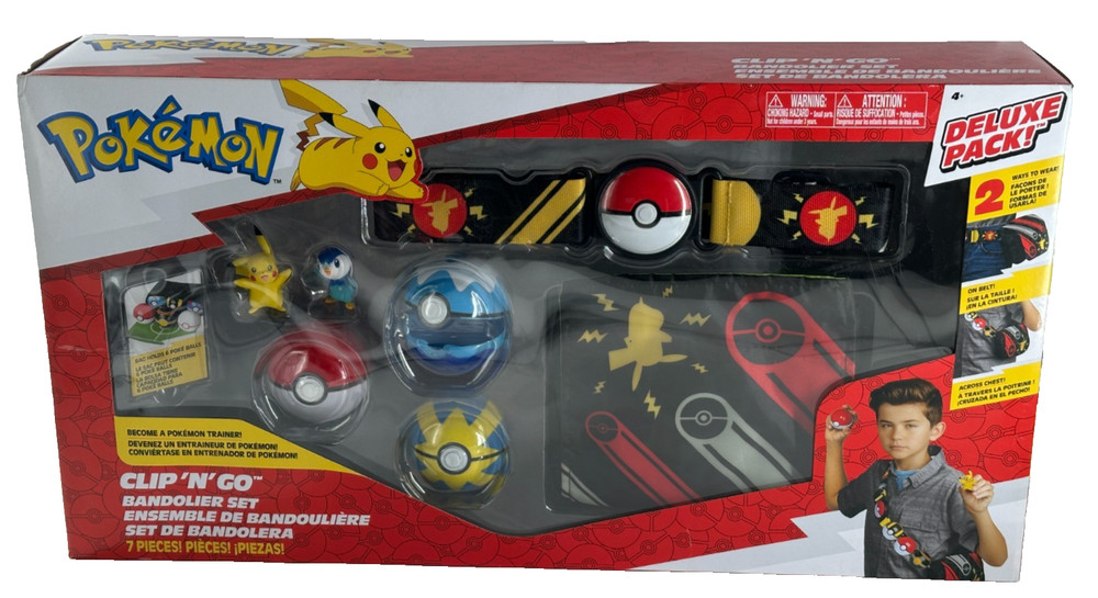 Pokemon Clip ‘N’ Go Bandolier Set 2022 NEW Factory Sealed Deluxe Pack Holds 6