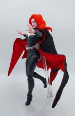 SU-C-XMGQ: 1/12 Wired Black Red Cape for Marvel Legends X Men ’97 Goblin Queen