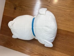 Crayon Shin-chan Very Fluffy Plushy Shiro Lying Down Banpresto approx 35cm NEW