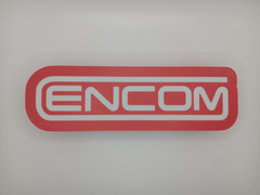 Retro Tron ENCOM logo lightbox sign for vintage style tron collection display