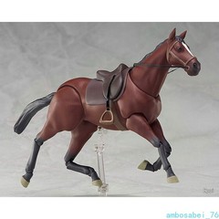 6″ Brown White Poseable Horse Model Set – Action Figures Cosplay Scene Gift Toy