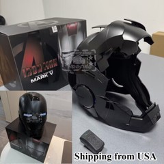 2025 New Iron Man MK5 Helmet Deformable Voice Control Wearable Electroplated