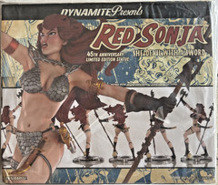 Dynamite Red Sonja 45TH Anniversary Statue B&W Berserker Artist Proof New Sealed
