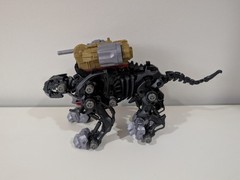 Zoids Wild ZW36 Rising Liger Action Figure Gold Red Model Kit Takara