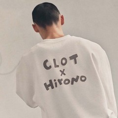 Hirono x CLOT – Ningning round-neck sweatshirt white