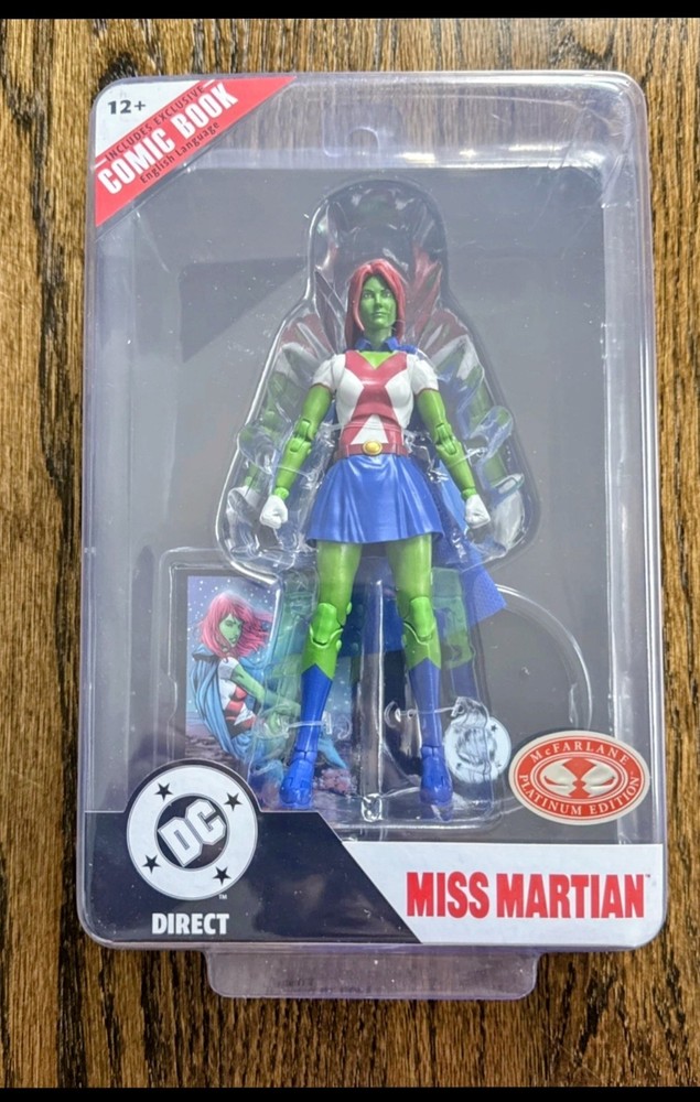 DC Multiverse Page Punchers Miss Martian Teen Titan 7″ Platinum Figure Mcfarlane