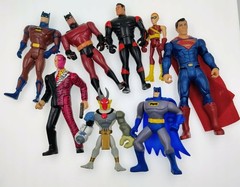 Vtg DC Comics Action Figure Lot Of 8 Late 90s Early 00s Batman Superman Two Face