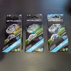 Beyblade X Lot Of 3 Tide Whale Wave RARE, Shelter Drake, Ridge Tricera