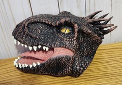 6 Lot Dinosaur Hand Puppets Rubber Dinosaur Head Puppet 3D Realistic Vary Nice