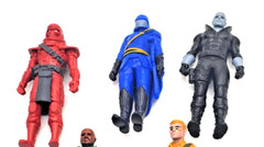 Greenbrier International Lot O 5 GI JOE COBRA DESTRO FIGURES 2 1/2 inches RARE
