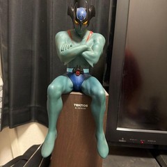 Devilman Figure Seated Pose 30cm Left Corner Chip Used Authentic Rare