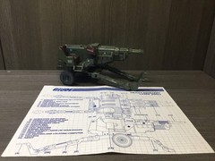 1982 GI JOE HAL Near Complete w/ Blueprints Hasbro ARAH Heavy Artillery Laser