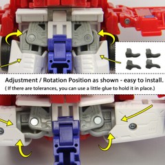 Skirt Armor Upgrade Kit For SS-86 OP Prime Accessories – free get Leg Fills Set