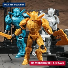 2 Pack T13 Action Figure Set, Already Assembled Titan 13 Robot, 5.5 Inch Posable