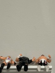 Lot Of 6 Vintage OSFTM 1998-99 Working Wrestling Action Figures See Photos/Video