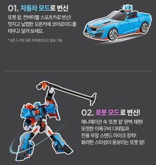 TOBOT POP Convertible Sports Car Transforming Robot Toy Car to Robot, NEW