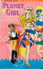 2 LOT Vintage Planet Girl Imitation of Sailor Moon MERCURY & MARS Figurines