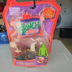 Playmates The Grinch Stole Christmas ( Grinch & Martha May Whovier) NEW 828