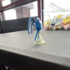 McDonald’s Pokémon Zubat Blue Yellow White Plastic Figurine w/ Yellow Base #24