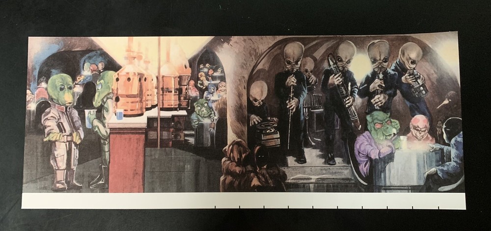STAR WARS CREATURE CANTINA REPLACEMENT BACKGROUND. This Is A Reproduction!